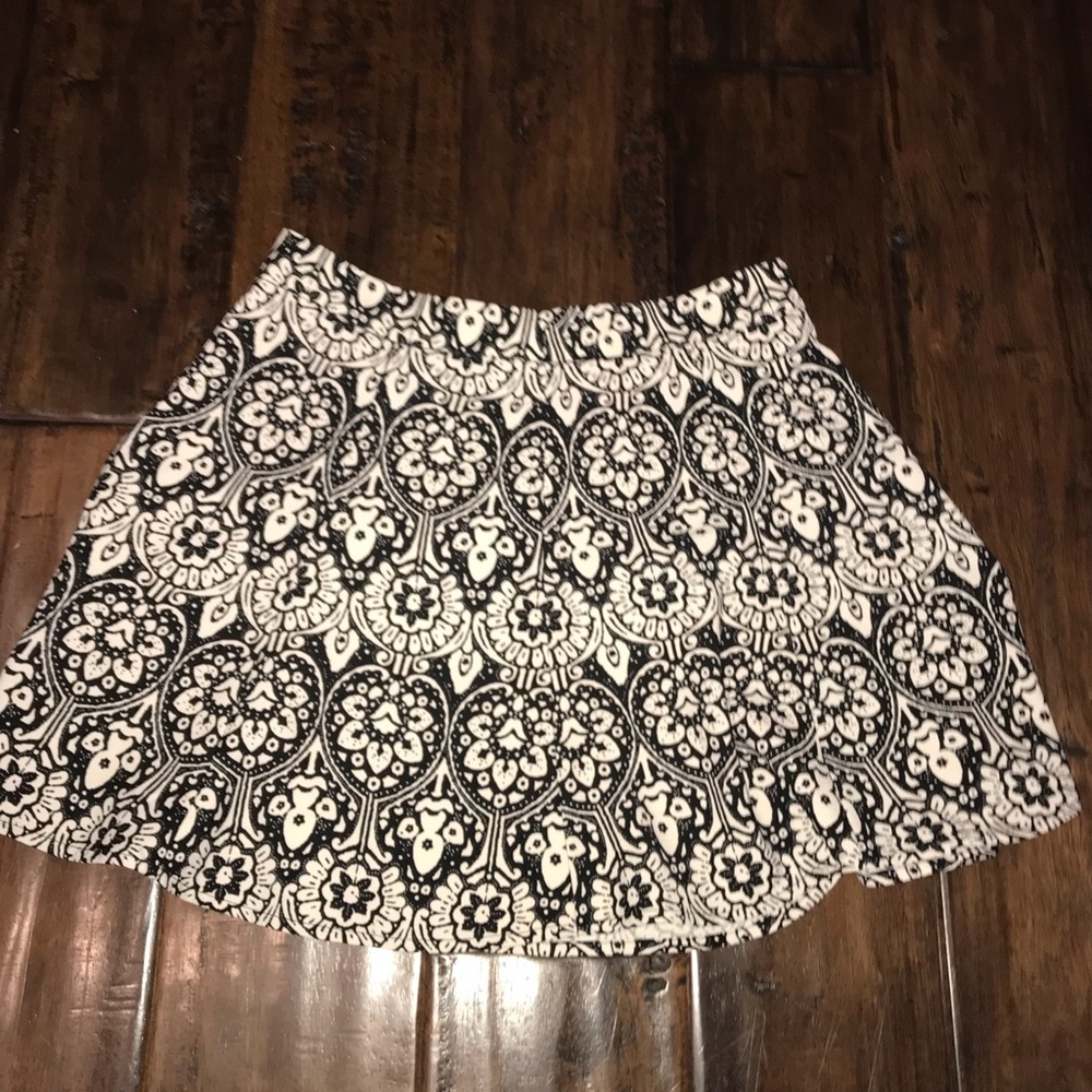 b&w skirt